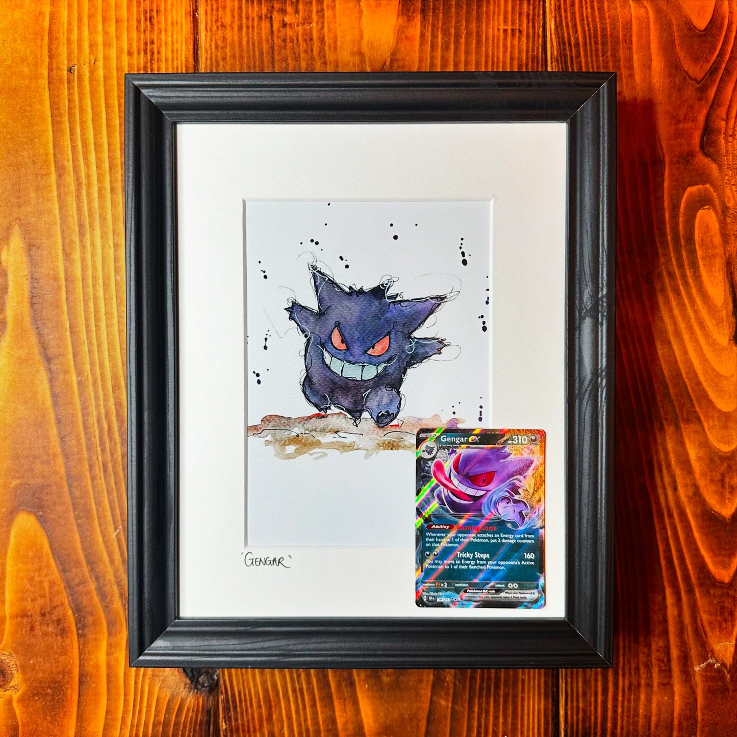 Gengar With Double Rare Holo Card
