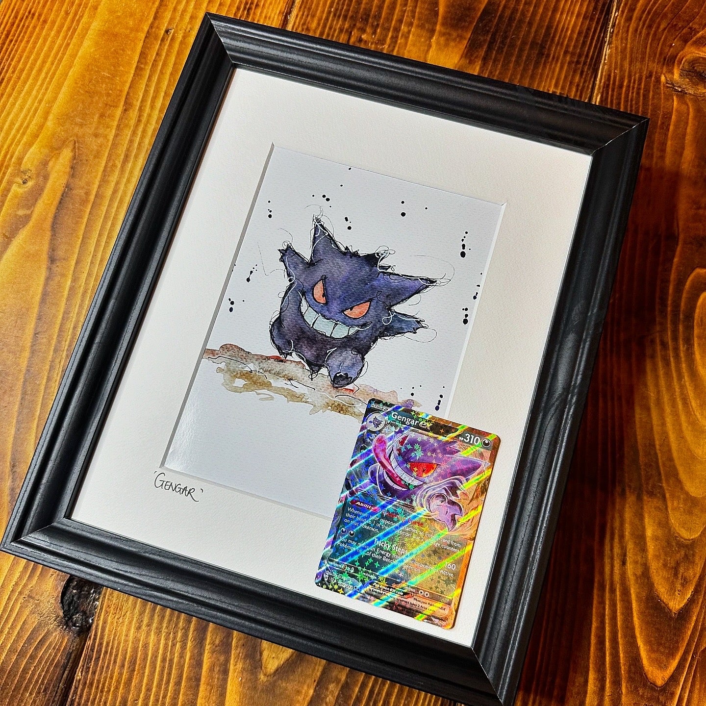 Gengar With Double Rare Holo Card