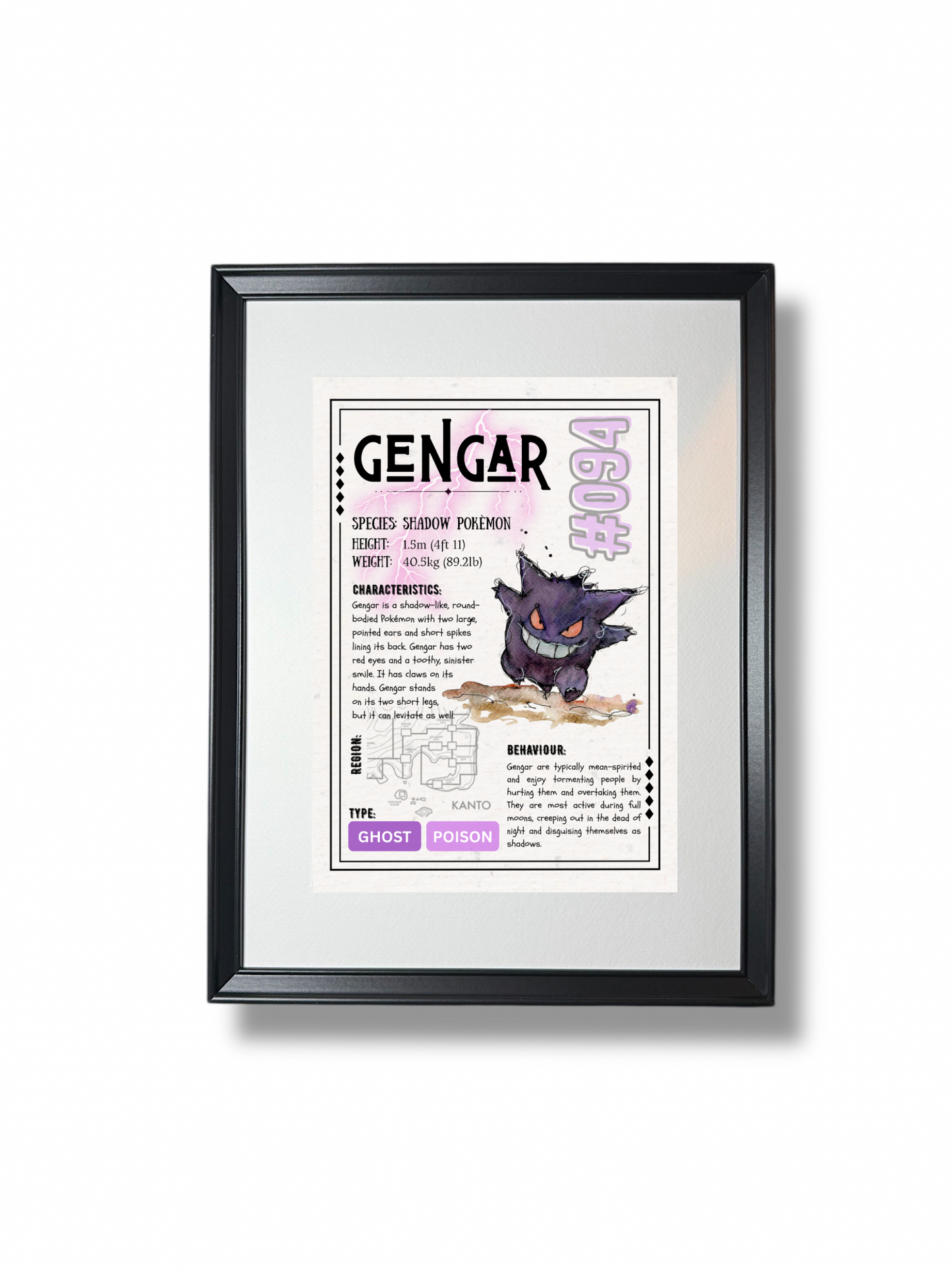 Gengar Pokèdex Fact File