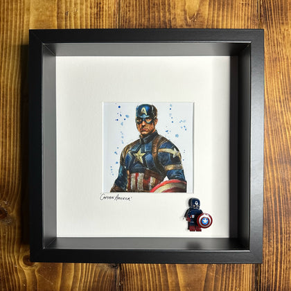 Captain America with Minifigure