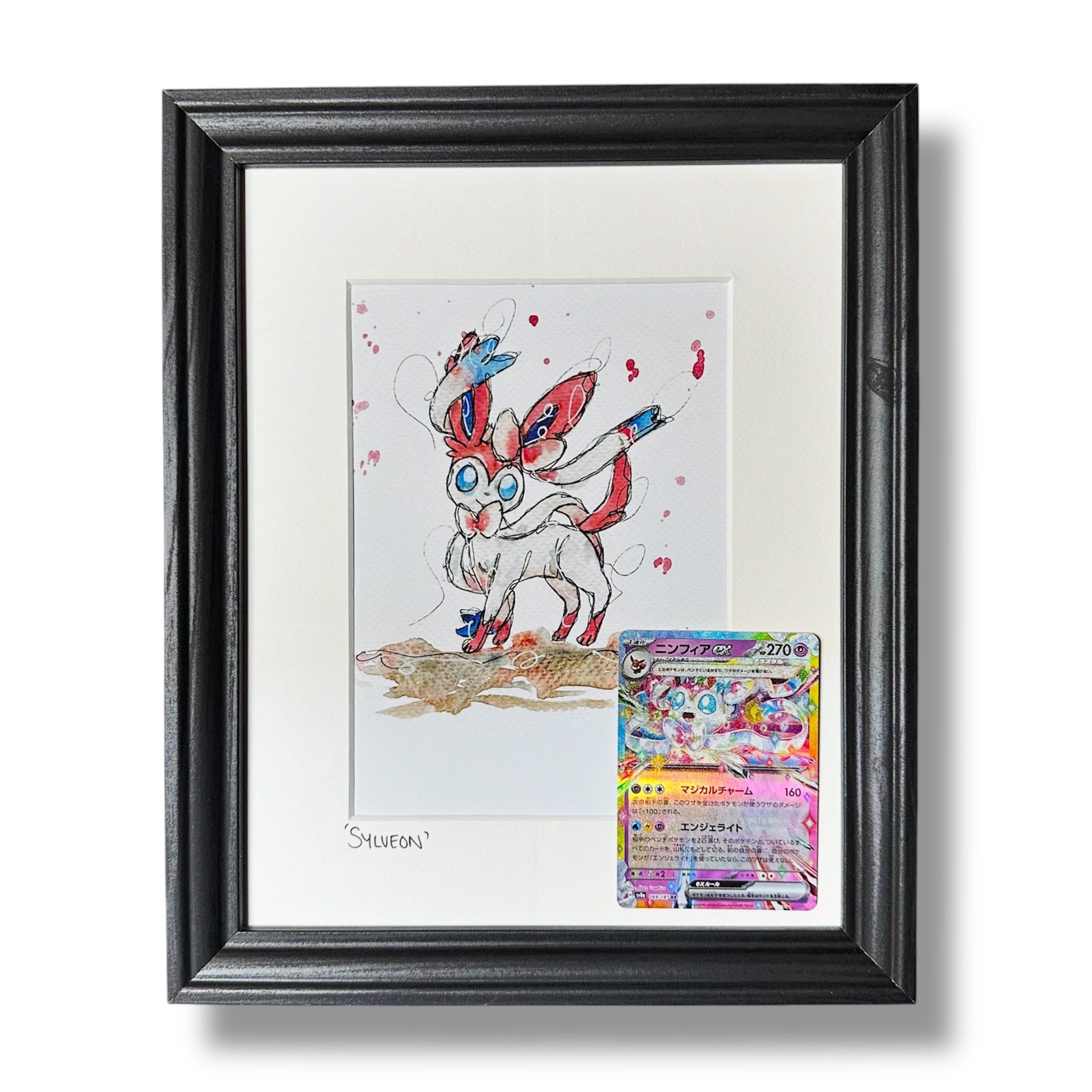 Sylveon With Original EX Card Halewood Illustrations Sylveon With Original EX Card Halewood Illustrations