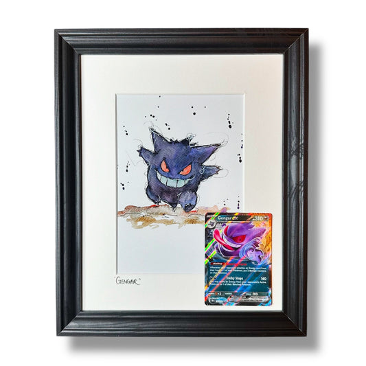 Gengar With Double Rare Holo Card