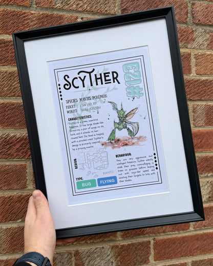 Scyther Pokèdex Fact File