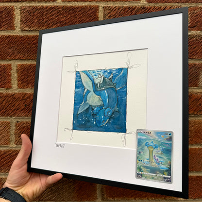 Lapras - Original Watercolour: The Pokèscape Collection