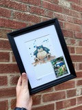 Snorlax - Original Watercolour with Art Rare Pokèmon Card