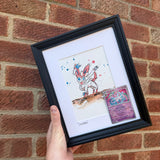 Sylveon - Original Watercolour With Reverse Holo Pokèball Card