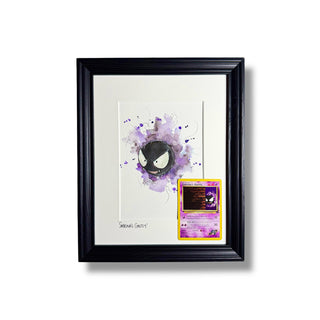 Sabrina’s Gastly - Original Watercolour. The Gym Leader Collection