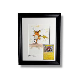 Baby Shiny Raichu - Original Watercolour