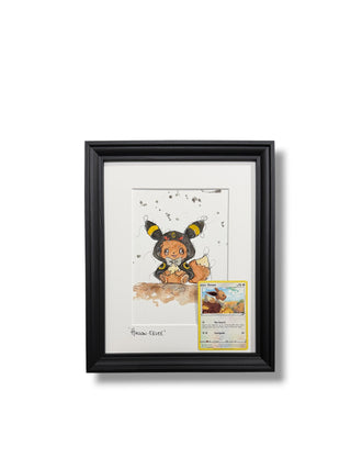 Hallow-Eevee - Original Watercolour: The Spook-èmon Collection