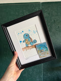 Squirtle - Original Watercolour with Art Rare Pokèmon Card