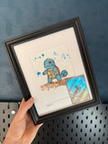 Squirtle - Original Watercolour with Art Rare Pokèmon Card