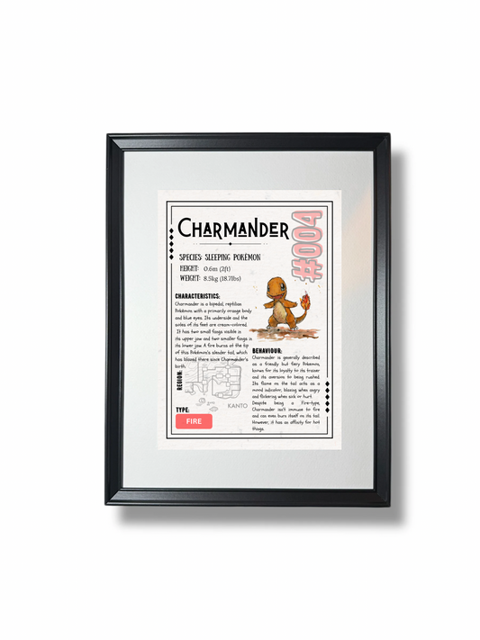 Charmander Pokèdex Fact File