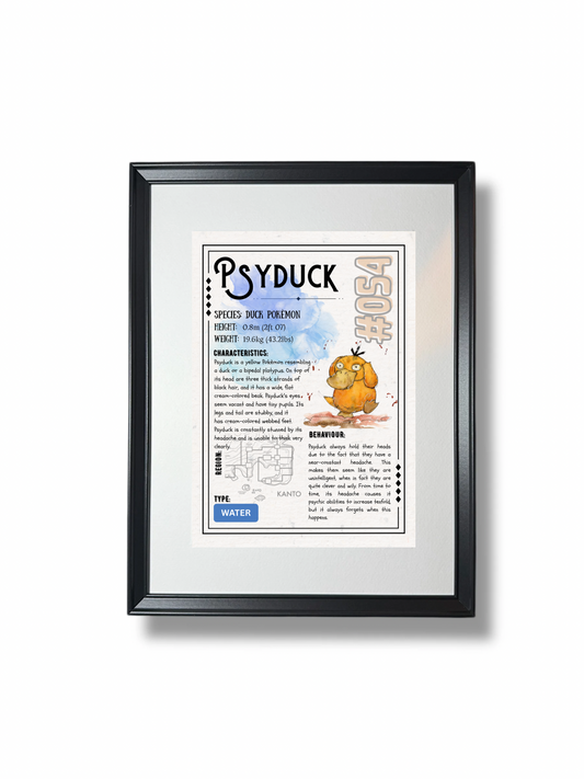 Psyduck Pokédex Fact File