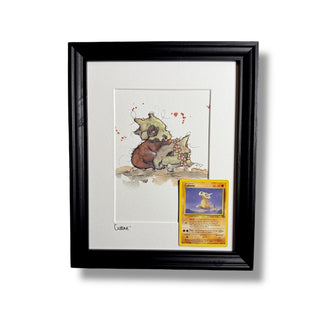 Cubone - Original Watercolour Illustration