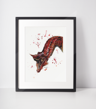 Caraxes - A4 Framed Illustration