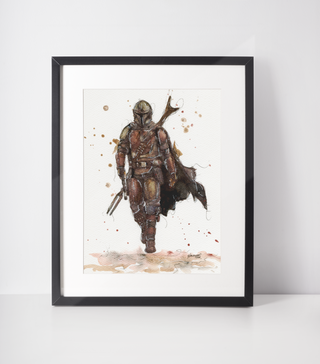 The Mandalorian - A4 Framed Print