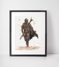 The Mandalorian - A4 Framed Print