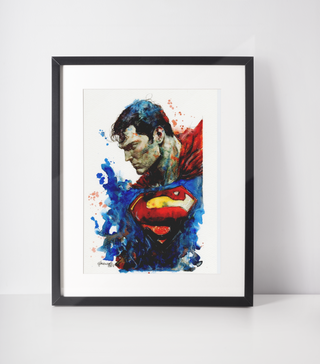 Superman - A4 Framed Print