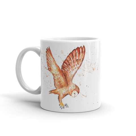 Flying Bard Owl - Ceramic Mug